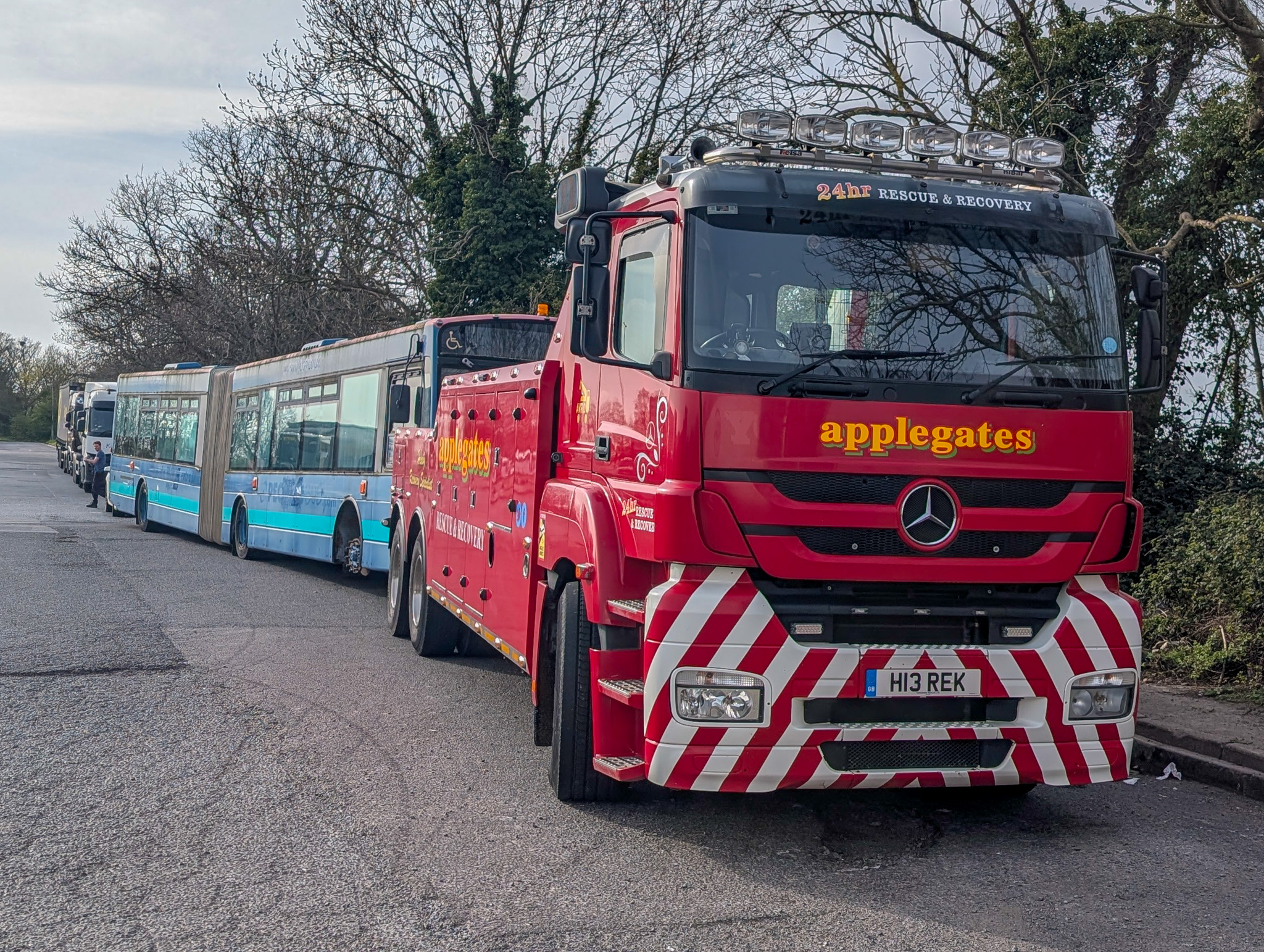 X958 CNO being collected from DSA by Applegates.